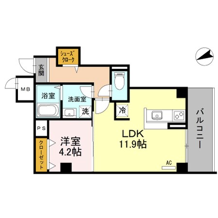 パラストＫＳの物件間取画像